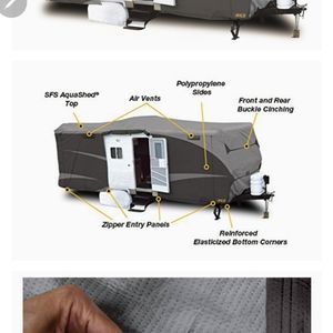 Travel trailer cover